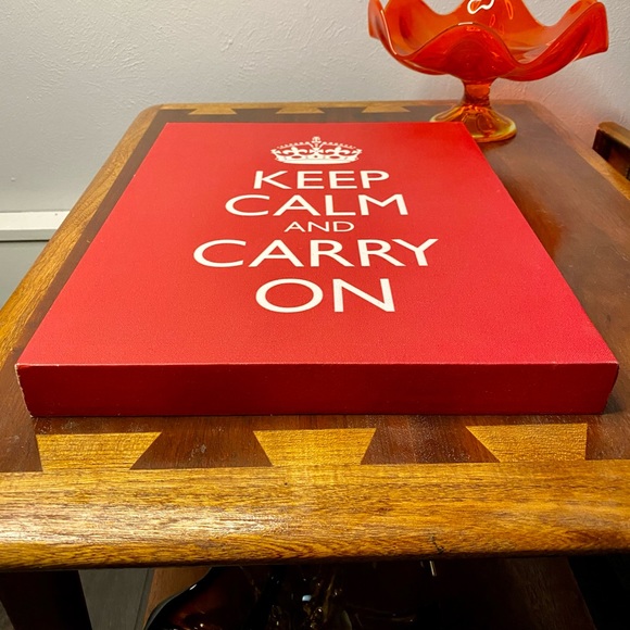 Keep Calm And Carry On - Canvas Wall Art - Picture 3 of 3